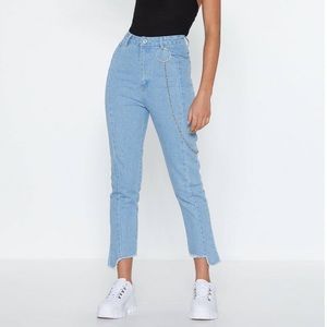 High waisted jeans